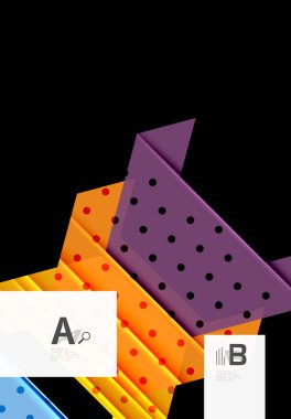 Üçgenler ve geometrik şekiller arka plan soyut