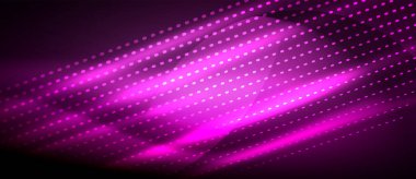 Neon mor pürüzsüz dalga dijital arka plan