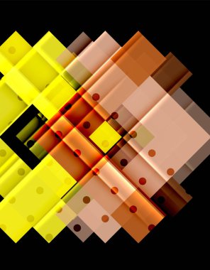 Siyah arka plan üzerinde renkli oklar