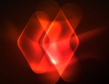 Fütüristik neon parlayan oklar techno arka plan