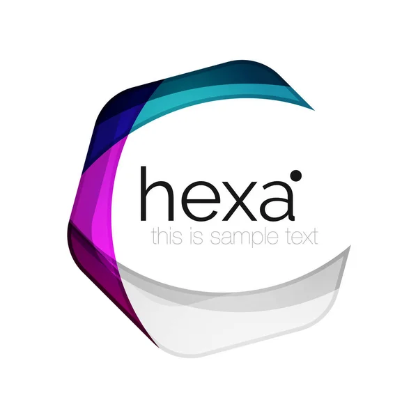 Czyszczenie profesjonalne firmy hexagon godło — Wektor stockowy