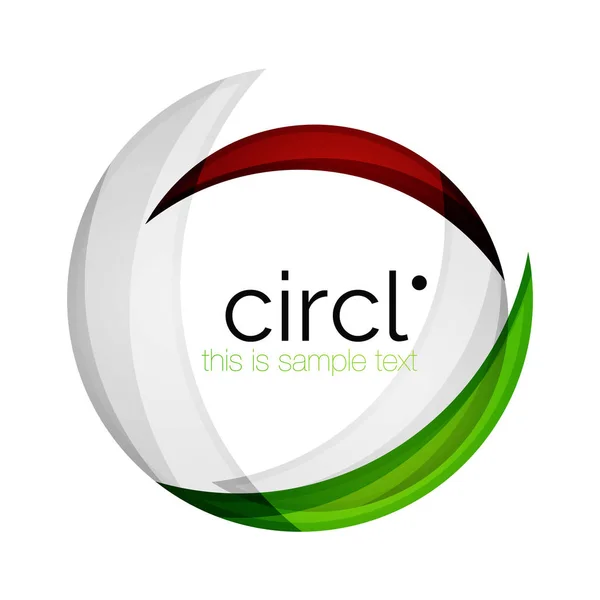 Ícone de negócio círculo colorido profissional limpo — Vetor de Stock
