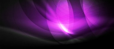 Parlayan dalga neon akan eğri arka plan vektör