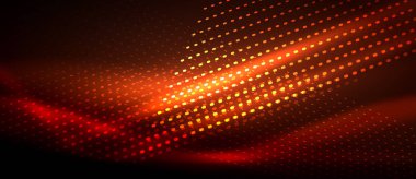 Neon pürüzsüz dalga dijital arka plan