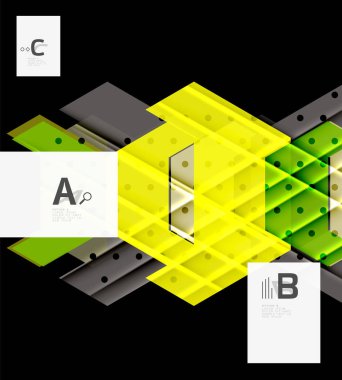 Üçgenler ve geometrik şekiller arka plan soyut