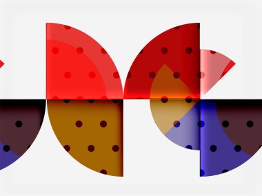 Siyah arka plan üzerine daire öğeleri