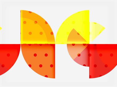 Geometrik daire soyut afiş