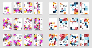 A4 en az geometrik yazdırma şablonları