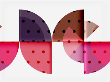 Siyah arka plan üzerine daire öğeleri