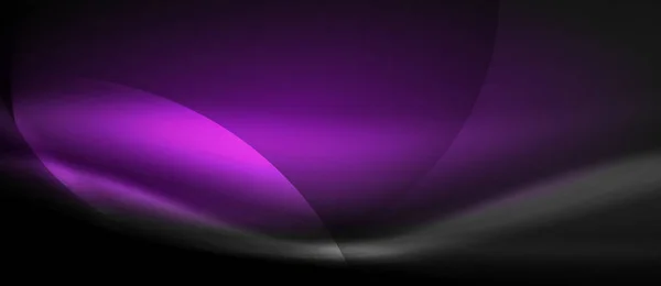 Vektor glühende Welle Neon fließende Kurve Hintergrund — Stockvektor