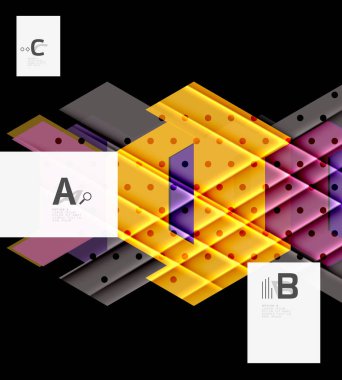 Üçgenler ve geometrik şekiller arka plan soyut