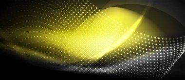 Neon pürüzsüz dalga dijital arka plan