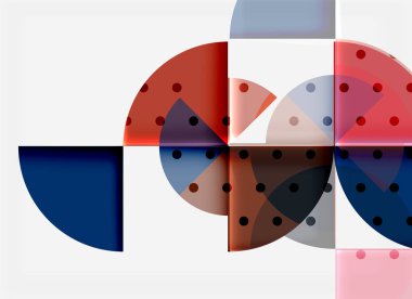 Geometrik daire soyut afiş