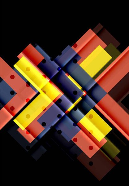 Цвет стрелок на черном фоне
