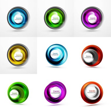 Soyut swirls kümesi