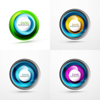 Soyut swirls kümesi