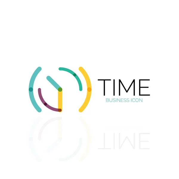 Διάνυσμα λογότυπο αφηρημένη ιδέα, χρόνο έννοια ή ρολόι επαγγελματική εικονίδιο. Πρότυπο σχεδίασης δημιουργική λογότυπο — Διανυσματικό Αρχείο