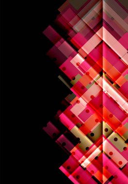 Siyah arka plan üzerinde renkli oklar