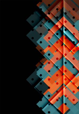 Siyah arka plan üzerinde renkli oklar