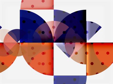 Geometrik daire soyut afiş