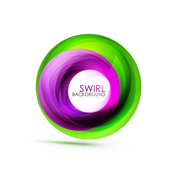 Abstracte swirl banner, cirkel vector abstracte achtergrond met kopie ruimte — Stockvector