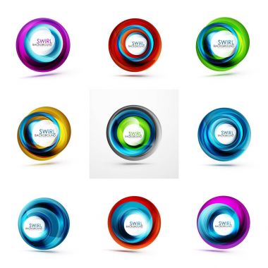 Soyut swirls kümesi