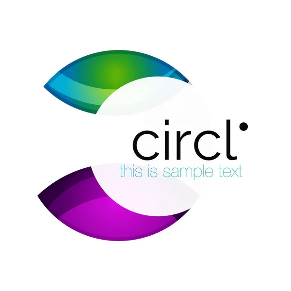 Propre professionnel cercle coloré icône d'affaires — Image vectorielle
