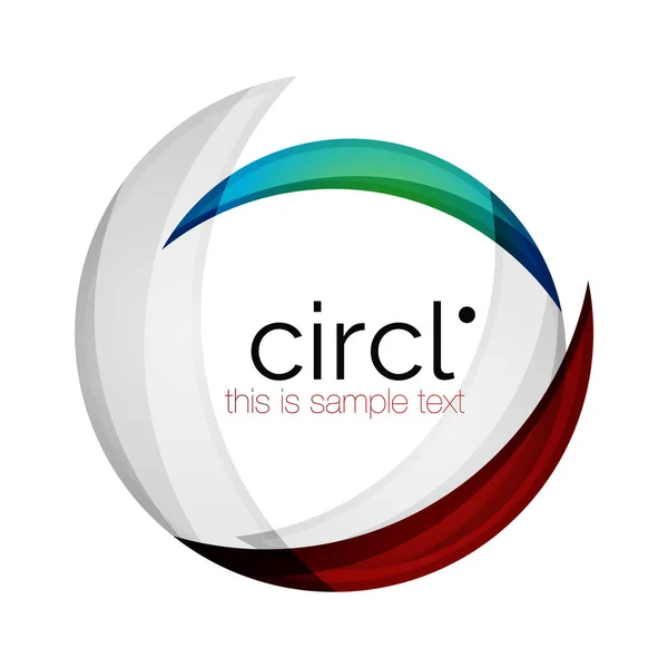 Schone professionele kleurrijke cirkel business pictogram — Stockvector