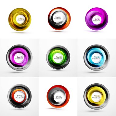 Soyut swirls kümesi