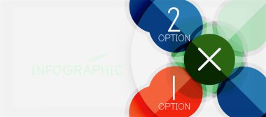 Kağıt geometrik daire afiş şablon