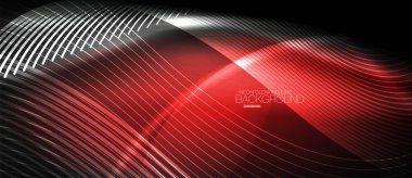 Neon pürüzsüz dalga dijital arka plan