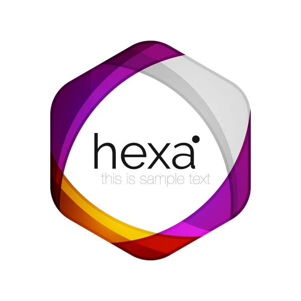 Ren professionell verksamhet hexagon emblem — Stock vektor