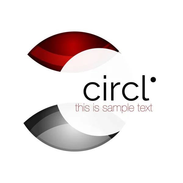Propre professionnel cercle coloré icône d'affaires — Image vectorielle