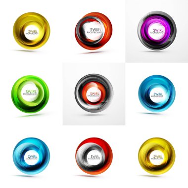 Soyut swirls kümesi