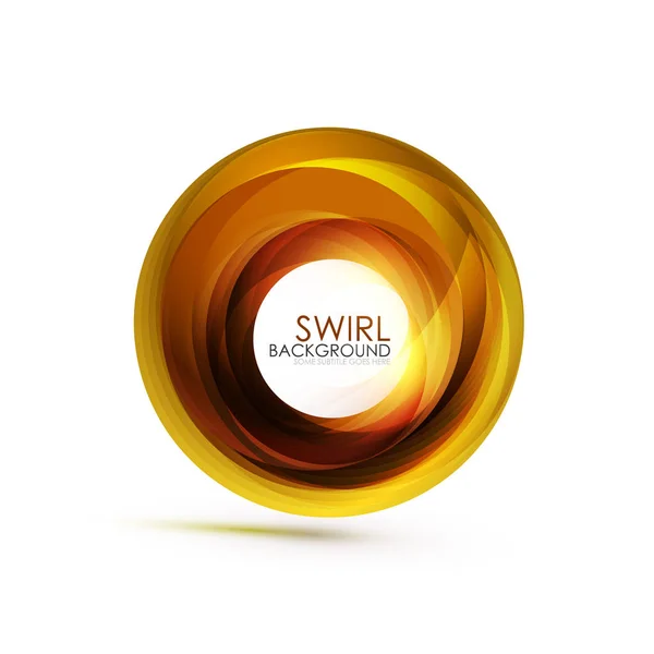 Abstracte swirl banner, cirkel vector abstracte achtergrond met kopie ruimte — Stockvector