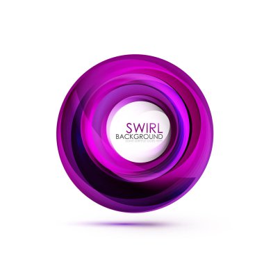 Soyut girdap afiş, daire vektör arka plan kopya alanı ile