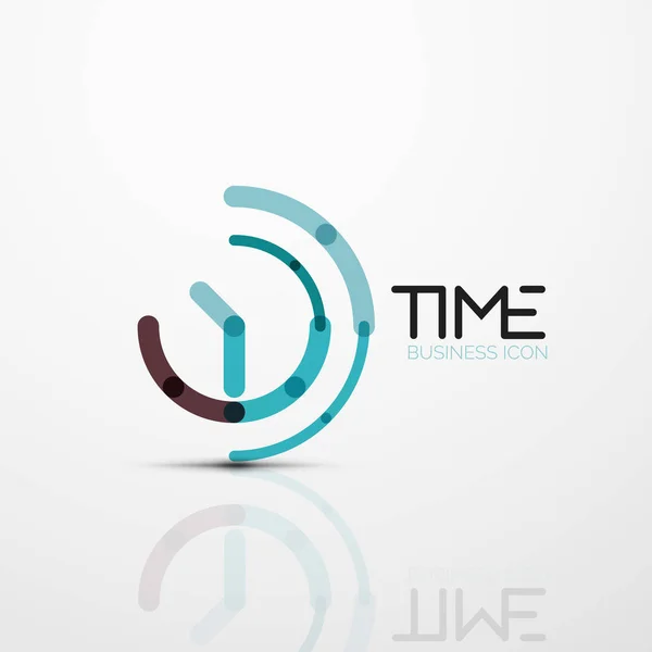 Wektor logo abstrakcyjny pomysł, ikony biznes koncepcja lub zegar czasu — Wektor stockowy