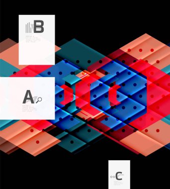 Üçgenler ve geometrik şekiller arka plan soyut