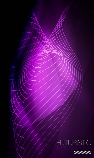 Sileä neonaalto — vektorikuva