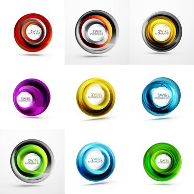 Soyut swirls kümesi