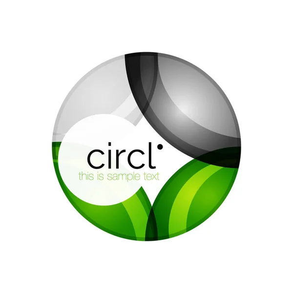 Ícone de negócio círculo colorido profissional limpo — Vetor de Stock