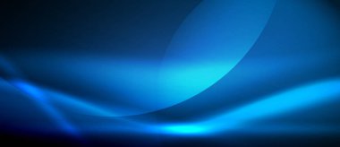 Parlayan dalga neon akan eğri arka plan vektör