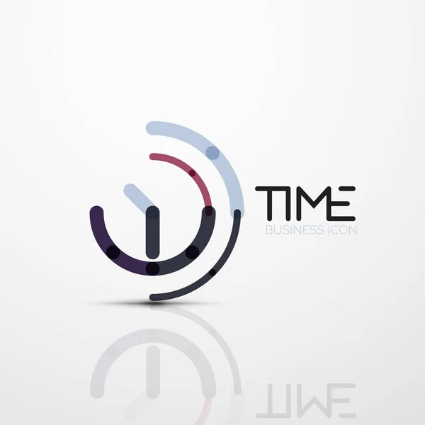 Вектор абстрактна ідея логотипу, концепція часу або бізнес значок годинника — стоковий вектор