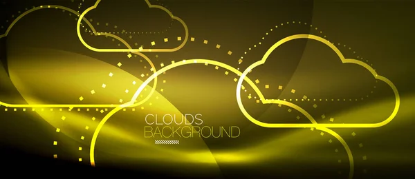 Cloud computing vectoriel, concept de stockage — Image vectorielle