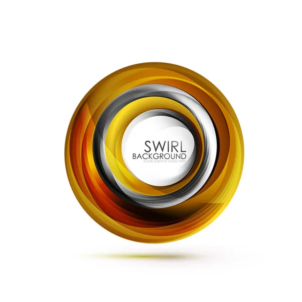 Abstrakcja swirl transparent, koło streszczenie tło wektor z miejsca kopii — Wektor stockowy