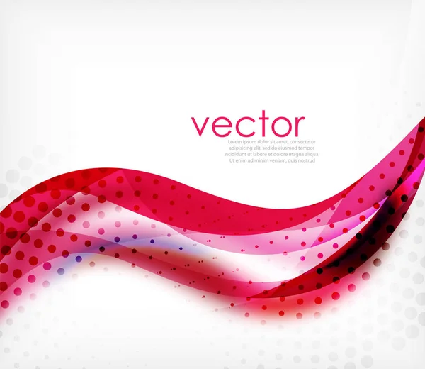 Векторная красочная волнистая полоса на белом фоне с размытыми эффектами. Векторный цифровой техно-абстрактный фон — стоковый вектор