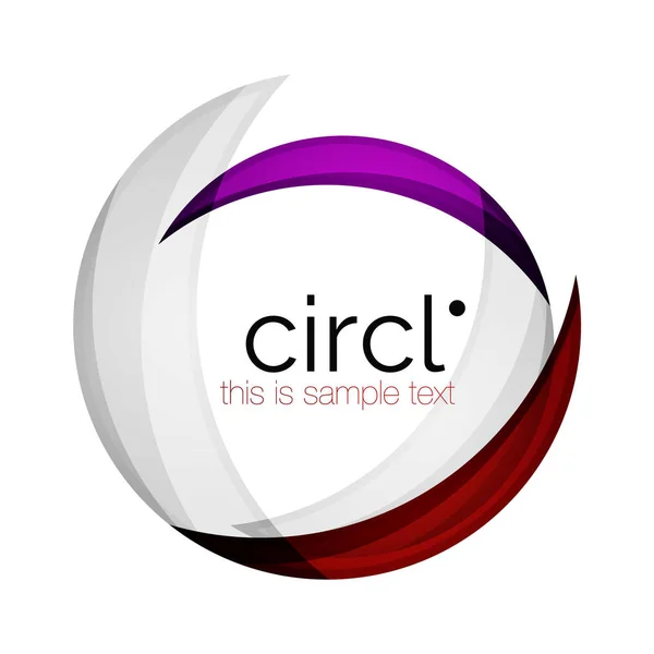 Ren professionell färgglada cirkel business-ikonen — Stock vektor