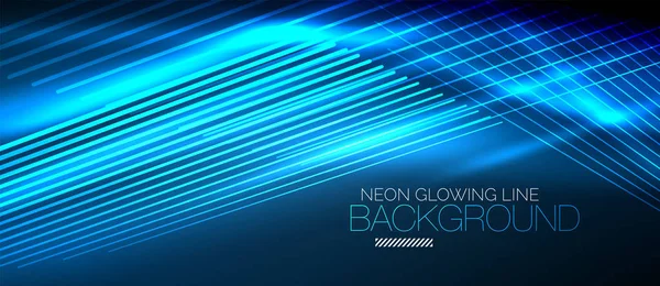 Neon glad Golf digitale abstracte achtergrond — Stockvector