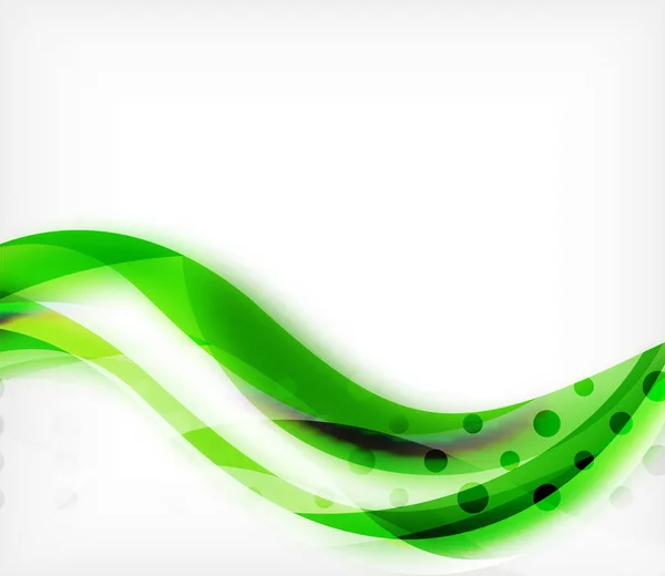 Vector färgglada vågig rand på vit bakgrund med suddiga effekter. Vektor digital techno abstrakt bakgrund — Stock vektor