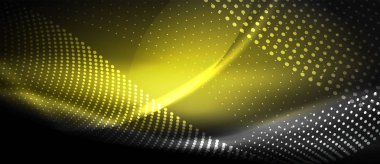 Neon pürüzsüz dalga dijital arka plan